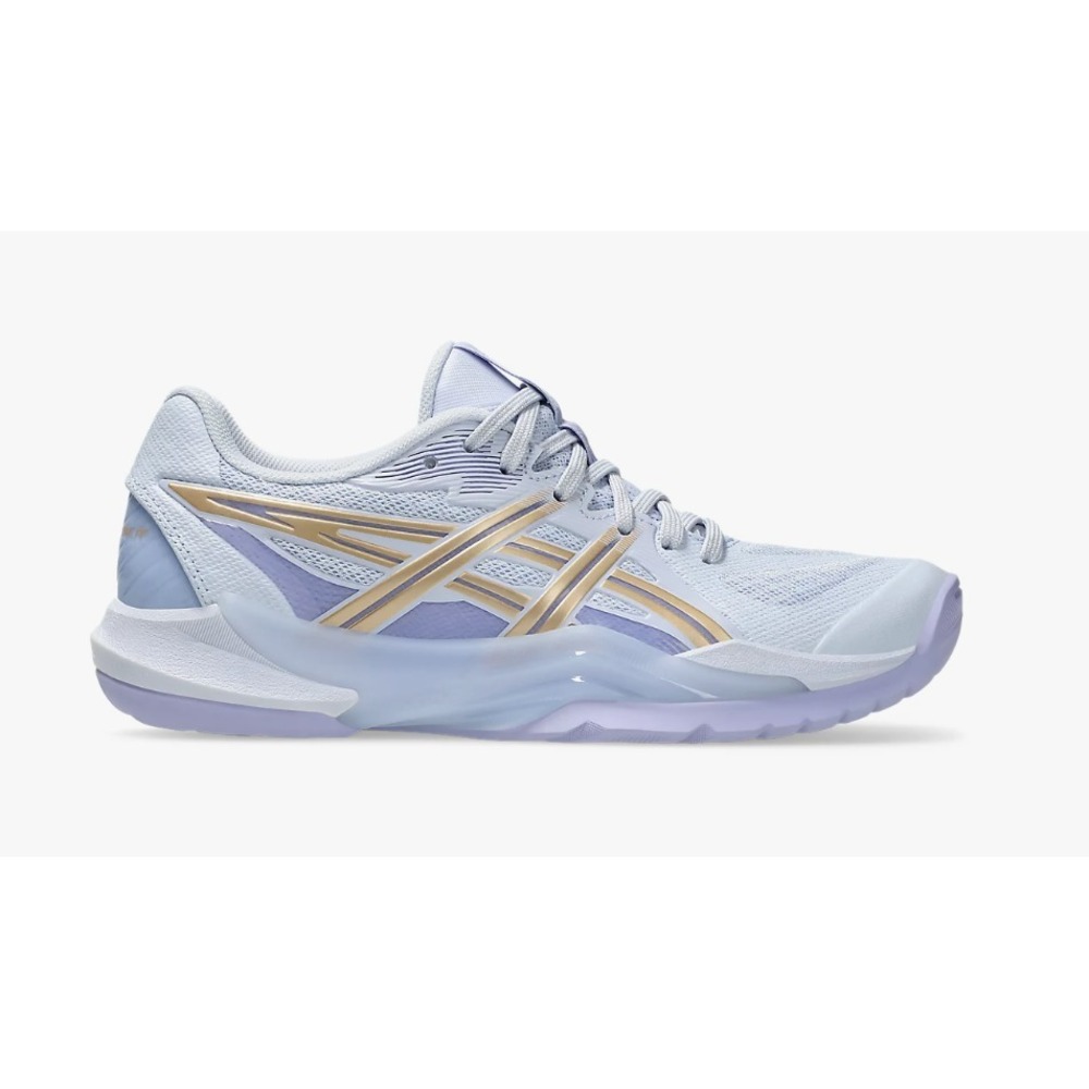 ASICS®‎ (Women's 9 B) POWERBREAK™ FF Volleyball Shoe in Blue Fade/Champagne